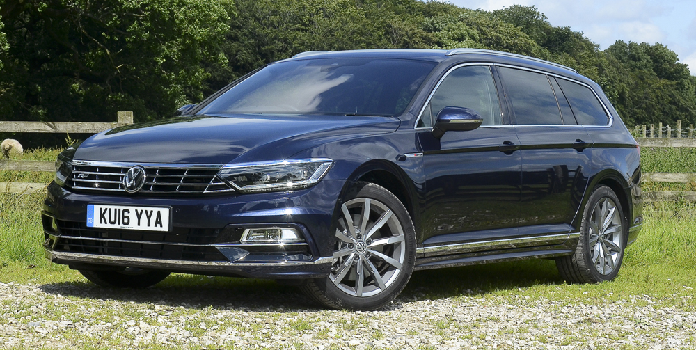 VW's new Passat R-Line estate embodies understated style and performance. Image: Mark Stone