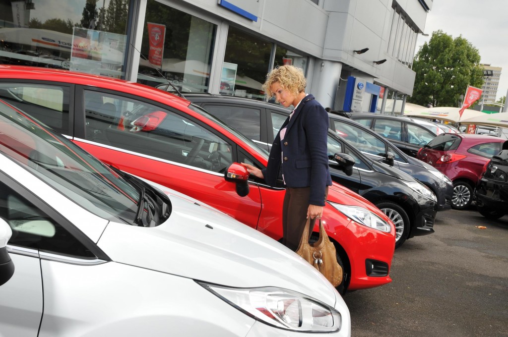 Customer on forecourt